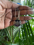 Amethyst Om Lotus Necklace