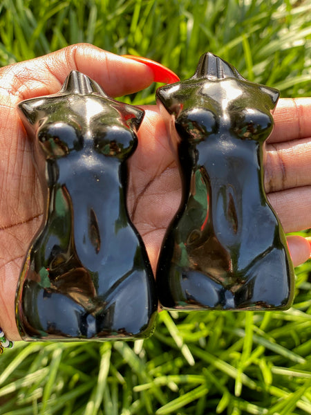 Black Obsidian Body of a Goddess