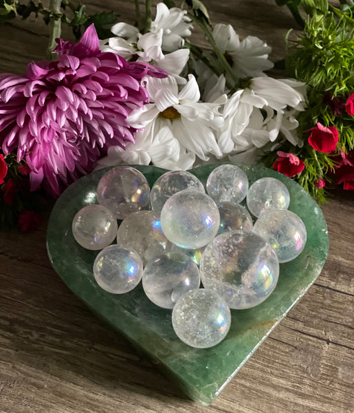 Angel Aura Clear Quartz Sphere