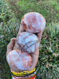 Fire Quartz Palm Stones