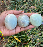 Green Moonstone Palm Stones
