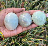 Green Moonstone Palm Stones