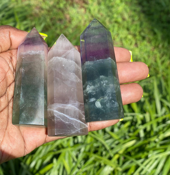 Green Fluorite Points