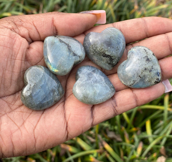 Labradorite Hearts