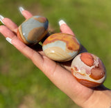 Polychrome Jasper Palm Stone