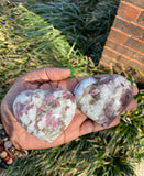 Pink Tourmaline Hearts