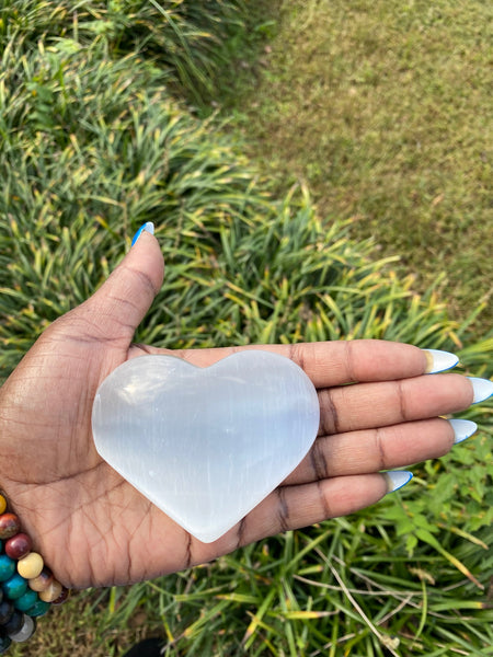 Selenite Heart