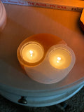 Yin Yang Selenite Candle Holders